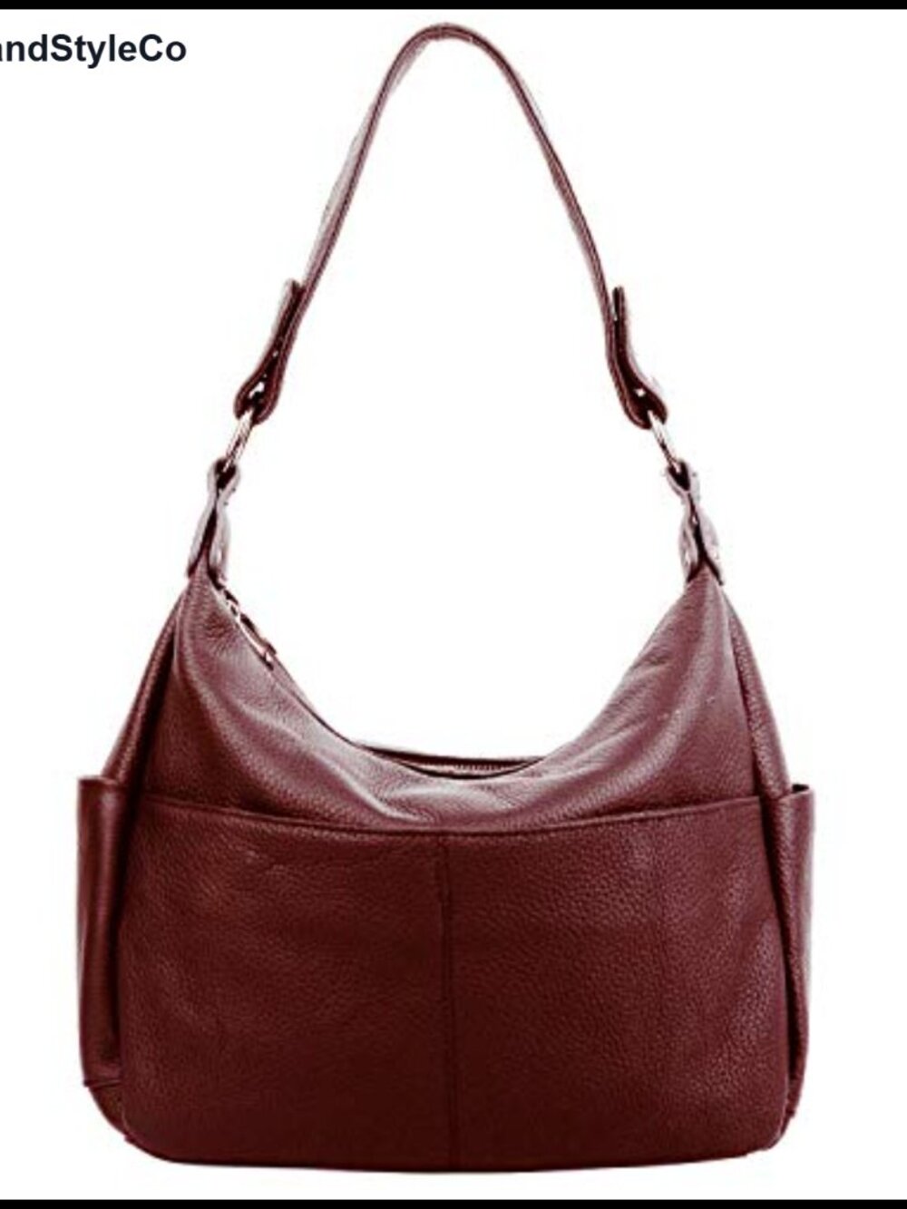 Genuine Leather Hobo Shoulder Bag Crossbody Purse